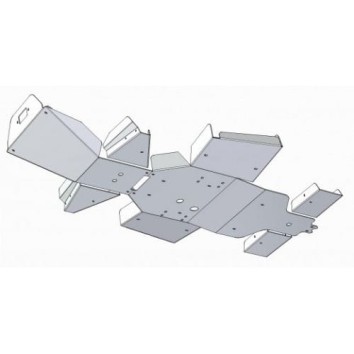 Skid plate full kit aluminum ATV Linhai 400 IRS